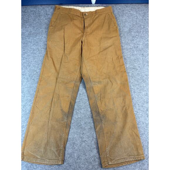VINTAGE RedHead Chino Pants Mens 36x32 Brown Straight Leg Relaxed Workwear 90s - Picture 1 of 8